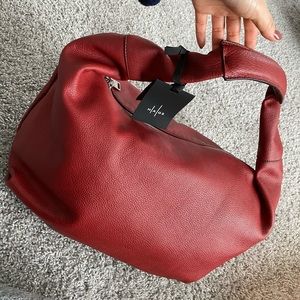 NWT Italian leather hobo handbag